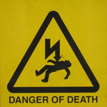 Danger sign spotted in London - 2006