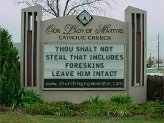Put your own slogan on a sign: ChurchSignGenerator.com